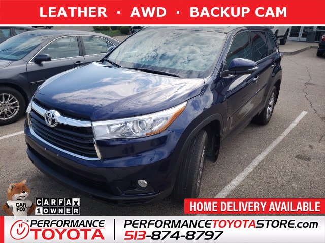 Certified Pre Owned 2015 Toyota Highlander Xle 4d Sport Utility In